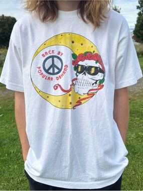 Vtg 1990s Grateful Dead Lot Shirt T-Shirt XL White Fruit of the Loom
